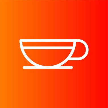 Çay simgesi, vektör illüstrasyonu basit tasarım