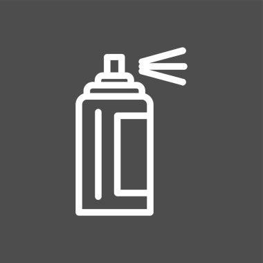 Sprey Kutusu simgesi, vektör illüstrasyonu basit tasarım