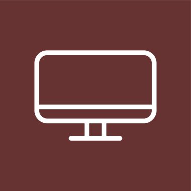 bilgisayar simgesi, vektör illüstrasyonu basit tasarım