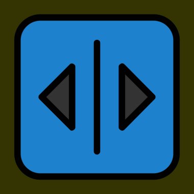 Simgeyi böl, vektör illüstrasyonu basit tasarım