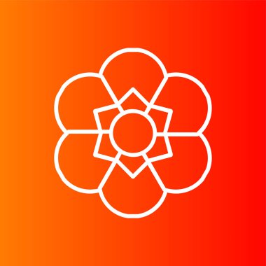 Freesia simgesi, vektör illüstrasyonu basit tasarım