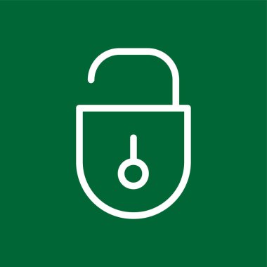 simgeyi aç, vektör illüstrasyonu basit tasarım