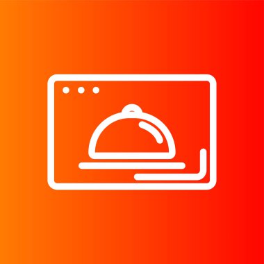 yiyecek simgesi, vektör illüstrasyonu basit tasarım