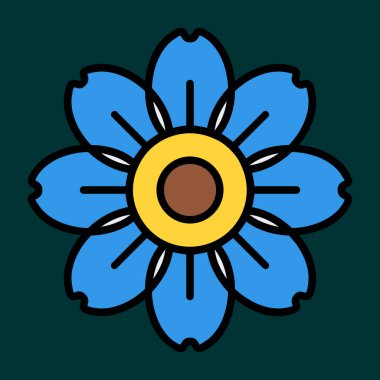 Alp beni unut ikon değil, vektör illüstrasyonu basit tasarım