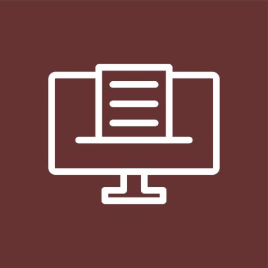 Günlük simgesi, vektör illüstrasyonu basit tasarım