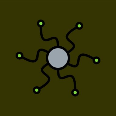 Bağlantı simgesi, vektör illüstrasyonu basit tasarım