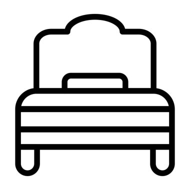 Dinlenme simgesi, vektör illüstrasyonu basit tasarım