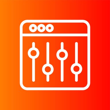 eşitleyici simgesi, vektör illüstrasyonu basit tasarım