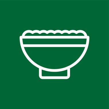 salata simgesi, vektör illüstrasyonu basit tasarım