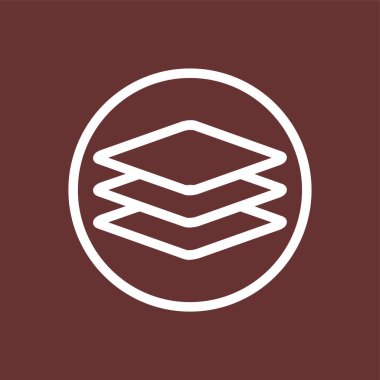 Katman simgesi, vektör illüstrasyonu basit tasarım