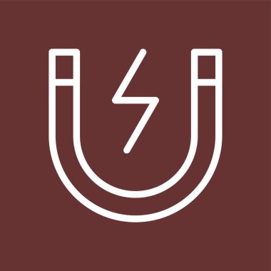 Megnet simgesi, vektör illüstrasyonu basit tasarım