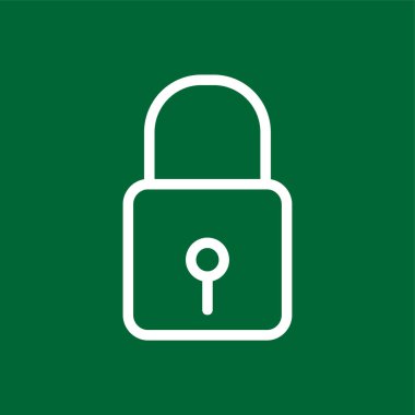 lock icon, vector illustration simple design