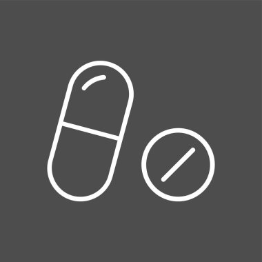 tıp simgesi, vektör illüstrasyonu basit tasarım