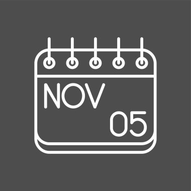 Kasım simgesi, vektör illüstrasyonu basit tasarım