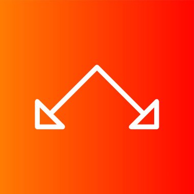 Sağ Sembol simgesi, vektör çizimi basit tasarım