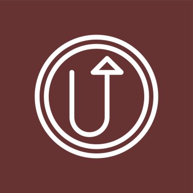 Yukarı Ok simgesi, vektör illüstrasyonu basit tasarım