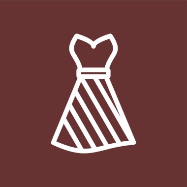 elbise simgesi, vektör illüstrasyonu basit tasarım