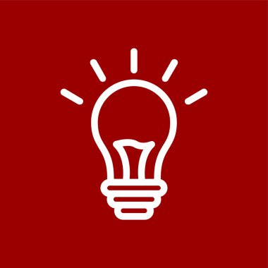 fikir simgesi, vektör illüstrasyonu basit tasarım