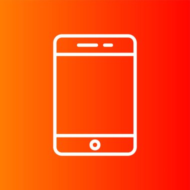 mobil simge, vektör illüstrasyonu basit tasarım