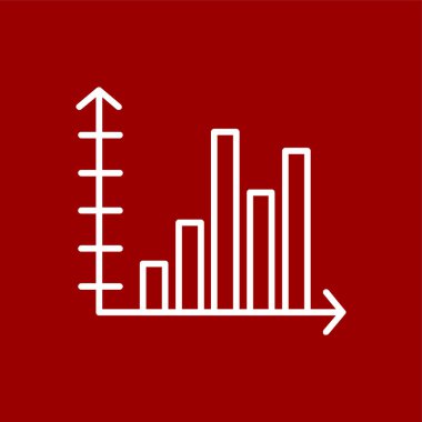 Bell Şekilli Grafik simgesi, vektör illüstrasyonu basit tasarım