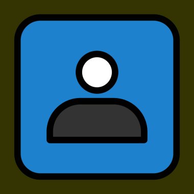 User icon, vector illustration simple design