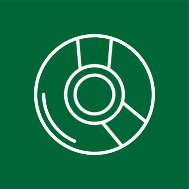 CD simgesi, vektör illüstrasyonu basit tasarım