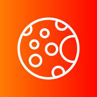 Dolunay simgesi, vektör illüstrasyonu basit tasarım