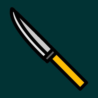 bıçak simgesi, vektör illüstrasyonu basit tasarım