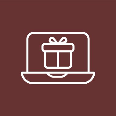 hediye simgesi, vektör illüstrasyonu basit tasarım