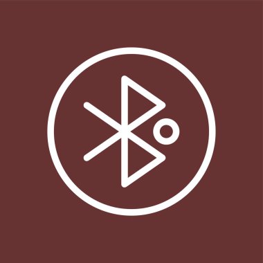 Bluetooth simgesi, vektör illüstrasyonu basit tasarım