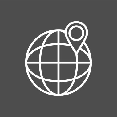 Yer Tutucu simgesi, vektör illüstrasyonu basit tasarım