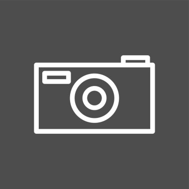 kamera simgesi, vektör illüstrasyonu basit tasarım