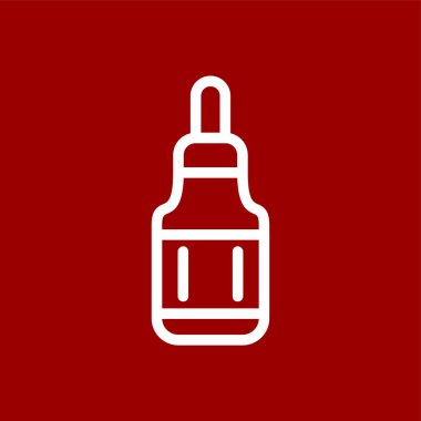 Serum simgesi, vektör illüstrasyonu basit tasarım