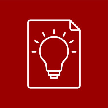 fikir simgesi, vektör illüstrasyonu basit tasarım