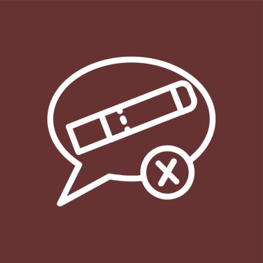 Sigara içmeyi bırak, vektör illüstrasyonu basit tasarım