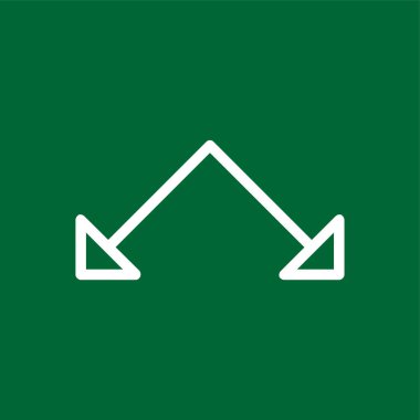 Sağ Sembol simgesi, vektör çizimi basit tasarım