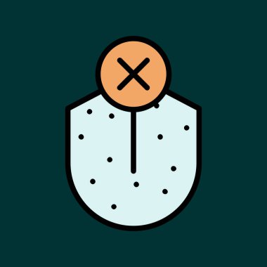 Tat Kaybı simgesi, vektör illüstrasyonu basit tasarım