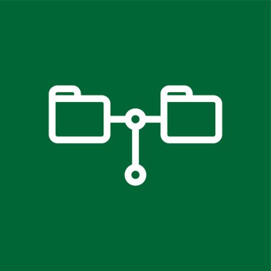 Paylaşılan Dizin simgesi, vektör illüstrasyonu basit tasarım