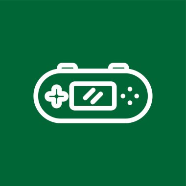 oyun konsolu simgesi, vektör illüstrasyonu basit tasarım