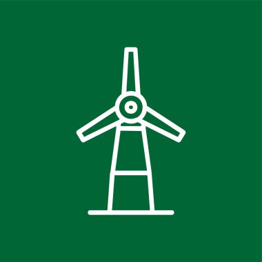 Yel değirmeni simgesi, vektör illüstrasyonu basit tasarım