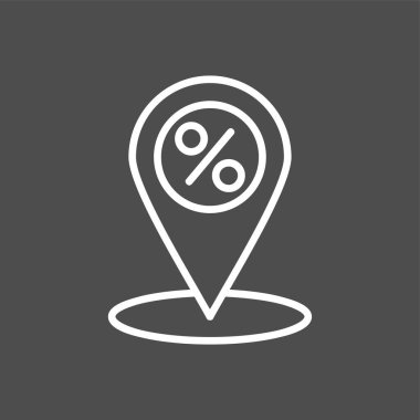 konum simgesi, vektör illüstrasyonu basit tasarım