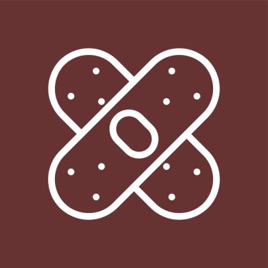 bandaj simgesi, vektör çizimi basit tasarım