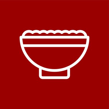 salata simgesi, vektör illüstrasyonu basit tasarım