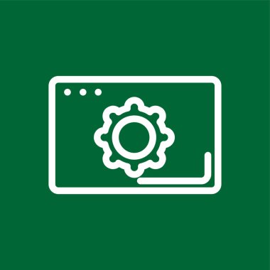 ayarlar simgesi, vektör illüstrasyonu basit tasarım