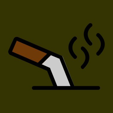 Cigarette Butt icon, vector illustration simple design