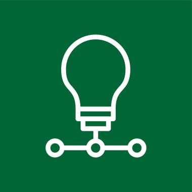 Yaratıcı Süreç simgesi, vektör illüstrasyonu basit tasarım