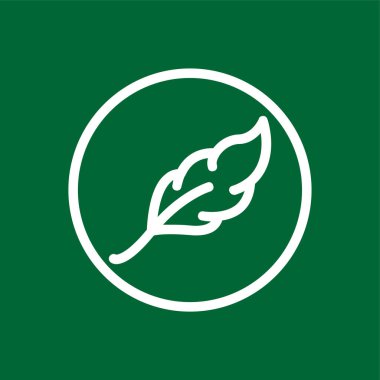 Tüy simgesi, vektör illüstrasyonu basit tasarım