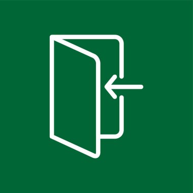 Çıkış simgesi, vektör illüstrasyonu basit tasarım