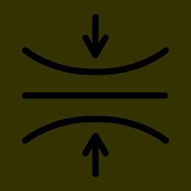 Elastisite simgesi, vektör illüstrasyonu basit tasarım