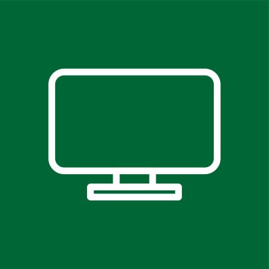 LCD simgesi, vektör illüstrasyonu basit tasarım